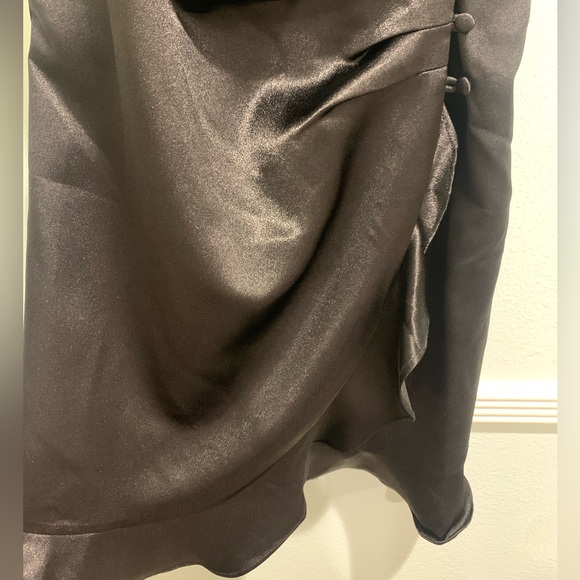 NWT Black Ruffle Dress - Picture 5 of 9